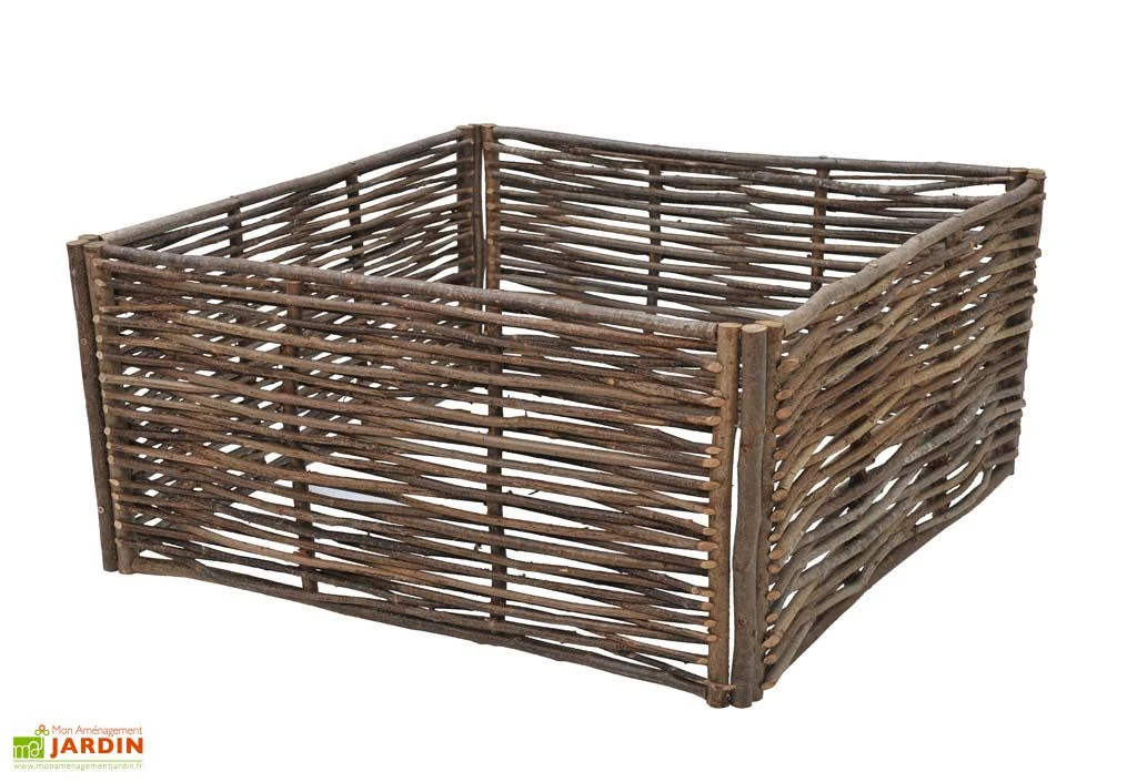 Carré Potager En Noisetier 1,50x1,50m 3 Carré Potager En Noisetier 1,50x1,50m