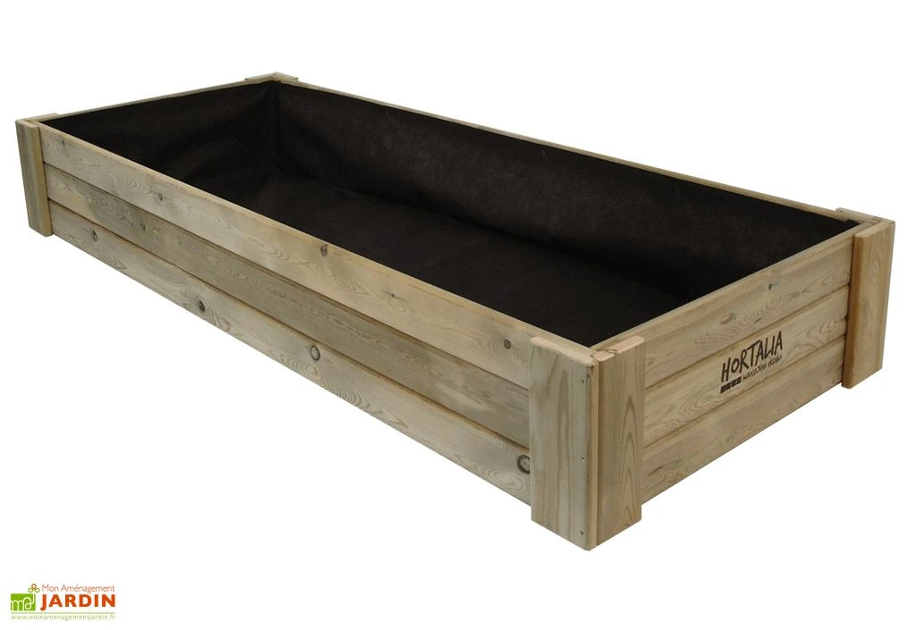 Carré Potager En Bois De Pin Traité XXL 30 - 200 X 80 X 30 Cm 3 Carré Potager En Bois De Pin Traité XXL 30 - 200 X 80 X 30 Cm