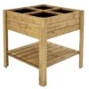 Carré Potager En Bois Autoclave Sur Pieds 80 X 80 Cm H. 88 Cm - Rezekne -Garanta Jardin Magasin carre potager bois sureleve ekju 253394