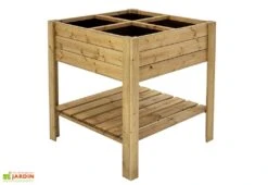 Carré Potager En Bois Autoclave Sur Pieds 80 X 80 Cm H. 88 Cm - Rezekne