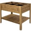 Carré Potager En Bois Autoclave Sur Pieds 120 X 80 Cm H. 88 Cm - Ventspils -Garanta Jardin Magasin carre potager bois sureleve ekju 253478