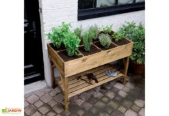 Potager Surélevé En Bois Traité Gariguette -Garanta Jardin Magasin carre potager en bois gariguette jardipolys