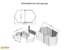 Garantia Carré Potager Empilable En Polypropylène Ergo 160 Cm (Lot De 2) 8 Garantia Carré Potager Empilable En Polypropylène Ergo 160 Cm (Lot De 2) -Garanta Jardin Magasin carre potager ergo polypropylene garantia imitation bois extension 3