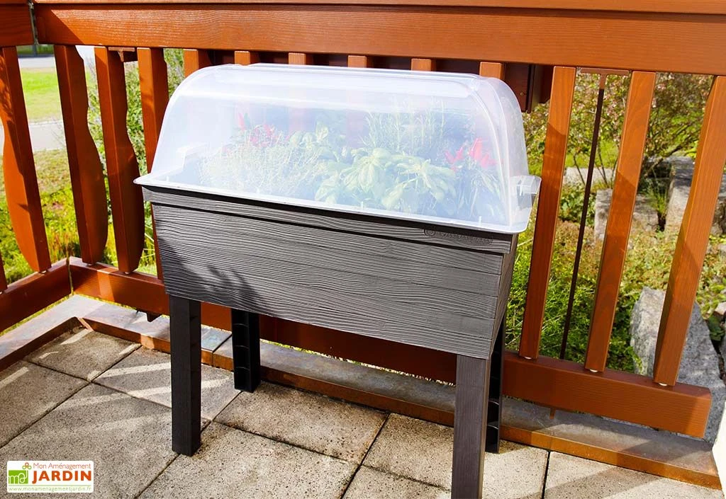 Garantia Carré Potager Sur Pieds Modulable En Polyéthylène Urban 37 X 75 Cm 4 Garantia Carré Potager Sur Pieds Modulable En Polyéthylène Urban 37 X 75 Cm – Image 2