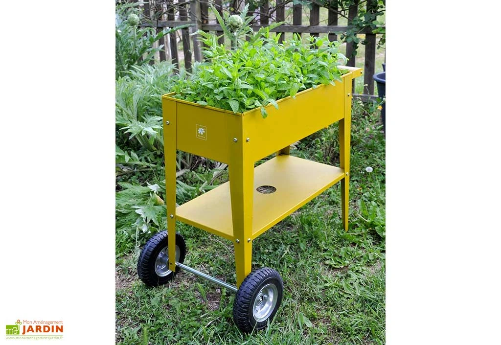 Carré Potager Sur Pieds Avec Roulettes - Barcelona 4 Carré Potager Sur Pieds Avec Roulettes - Barcelona – Image 2