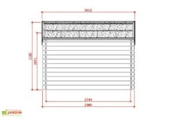 Solid Abri De Jardin P88904 28mm (388x298) 7 Solid Abri De Jardin P88904 28mm (388x298) -Garanta Jardin Magasin chalet de jardin bois brut p88904 10m2