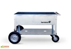 Chariot De Jardinage En Acier à Roulettes - Swivel -Garanta Jardin Magasin chariot acier roulettes jardiniere