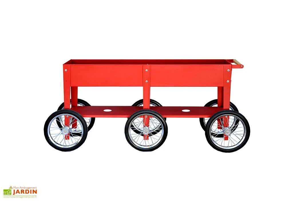 Jardinière En Acier à Roulettes - Wheels 3 Jardinière En Acier à Roulettes - Wheels