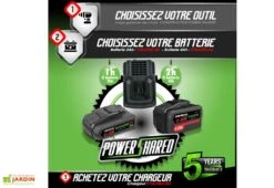 Coupe Bordures Sans Fil PowerShared 20V - Sans Batterie -Garanta Jardin Magasin coupe bordures batterie powershared constructor 1
