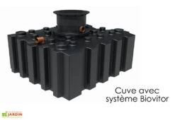 Cuve De Récupération D’eau De Pluie Enterrée – 3000 L Plate -Garanta Jardin Magasin cuve recuperateur eau pluie enterree plat greenlife 3000l biovitor