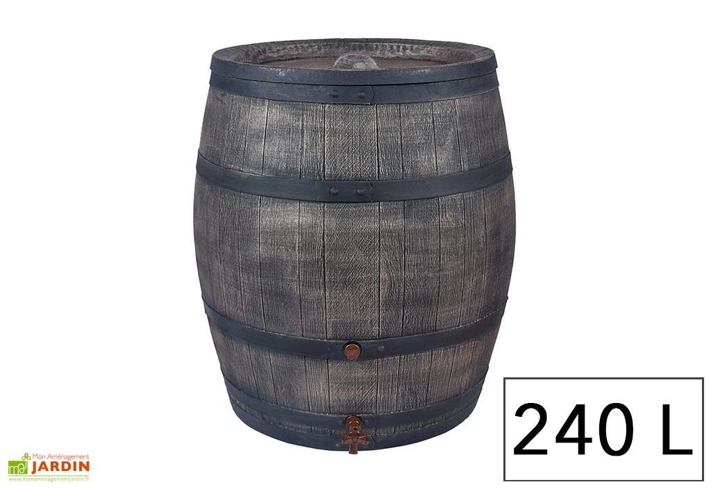 Roto Cuve Récupération D’Eau Pluie Tonneau 240 L 4 Roto Cuve Récupération D’Eau Pluie Tonneau 240 L – Image 2