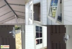 Grosfillex Abri De Jardin PVC Deco 11 (Rouge - Anthracite - Moka) 11 Grosfillex Abri De Jardin PVC Deco 11 (Rouge - Anthracite - Moka) -Garanta Jardin Magasin detail abri jardin deco 4