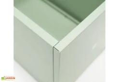 Jardinière Au Sol En Métal Thermolaqué - 100 X 50 X 50 -Garanta Jardin Magasin detail coin jardiniere hg08971103