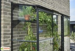 Halls Serre De Jardin Adossée En Verre Trempé Qube Lean-to 26 – 1,2 M² 10 Halls Serre De Jardin Adossée En Verre Trempé Qube Lean-to 26 – 1,2 M² -Garanta Jardin Magasin detail serre jardin murale verre