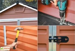 Abri De Jardin Skylight 2,8 M² Ambre | Palram - Canopia -Garanta Jardin Magasin details abri jardin skylight palram 1