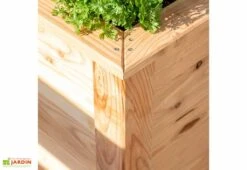 Jardinière En Bois De Mélèze Bac Potager 100 X 65 X 66 Cm -Garanta Jardin Magasin details angle bac potager 100x66cm