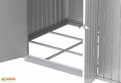 Abri De Jardin En Acier Galvanisé Duramax Modern 4,5 M² -Garanta Jardin Magasin details cabane jardin acier galvanise duramax modern gris