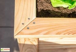 Jardinière En Bois De Mélèze Bac Potager 170 X 90 X 84 Cm -Garanta Jardin Magasin details jardiniere bois potager 170x84cm