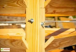 Tour De Culture Verticale En Bois De Mélèze 65 X 73 Cm -Garanta Jardin Magasin details tour culture verticale meleze