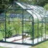 Serre De Jardin En Verre Trempé Lams 9,7 M² - Aloe Vert -Garanta Jardin Magasin diana 11500 alu vert 1