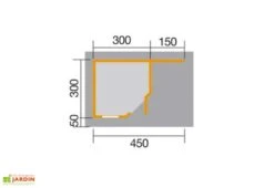 Abri Design Fides 2 (Plusieurs Tailles) 28mm -Garanta Jardin Magasin dimensions abri fides 300 1