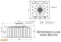 Cuve De Récupération D’eau De Pluie Enterrée – 4000 L Plate 13 Cuve De Récupération D’eau De Pluie Enterrée – 4000 L Plate -Garanta Jardin Magasin dimensions cuve 4000l greenlife biovitor