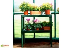 Kit De Palissage Pour Serre De Jardin -Garanta Jardin Magasin double etagere polypropylene verte serre jardin palram