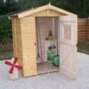 Abri De Jardin Bois Eden (1,6x1,2) 16mm+Plancher -Garanta Jardin Magasin ed1612 2