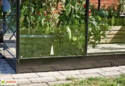 Halls Embase Pour Serre De Jardin En Acier Galvanisé Qube 66 Noir -Garanta Jardin Magasin embase serre jardin acier galvanise qube 66 noir 2