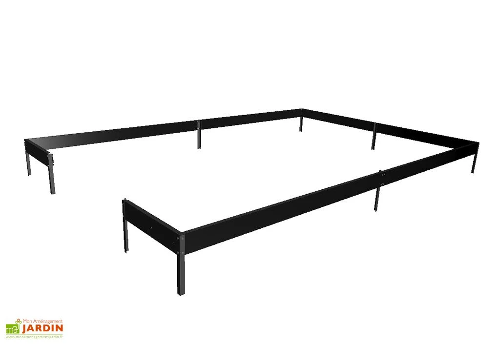 Halls Embase Pour Serre De Jardin En Acier Galvanisé Qube 816 Noir 3 Halls Embase Pour Serre De Jardin En Acier Galvanisé Qube 816 Noir