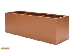 Jardinière Rectangulaire En Métal Thermolaqué Couleur Rouille -Garanta Jardin Magasin ensemble jardiniere hg