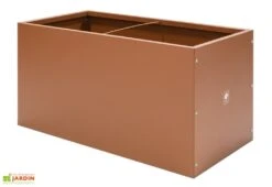 Jardinière Rectangulaire En Métal Thermolaqué Couleur Rouille -Garanta Jardin Magasin ensemble jardiniere rouille hg