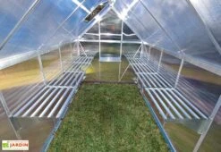 Étagère En Aluminium à Charge Lourde < 40 Kg Pour Serre Palram -Garanta Jardin Magasin etagere aluminium charge lourde 40kg palram heavy duty shelf kit 1