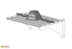 Étagère En Aluminium à Charge Lourde < 40 Kg Pour Serre Palram -Garanta Jardin Magasin etagere charges lourdes palram canopia