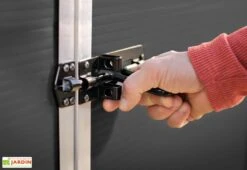 Abri De Jardin En Aluminium Et Polycarbonate 227 Cm – Rubicon Anthracite -Garanta Jardin Magasin fermeture porte abri jardin rubicon canopia palram