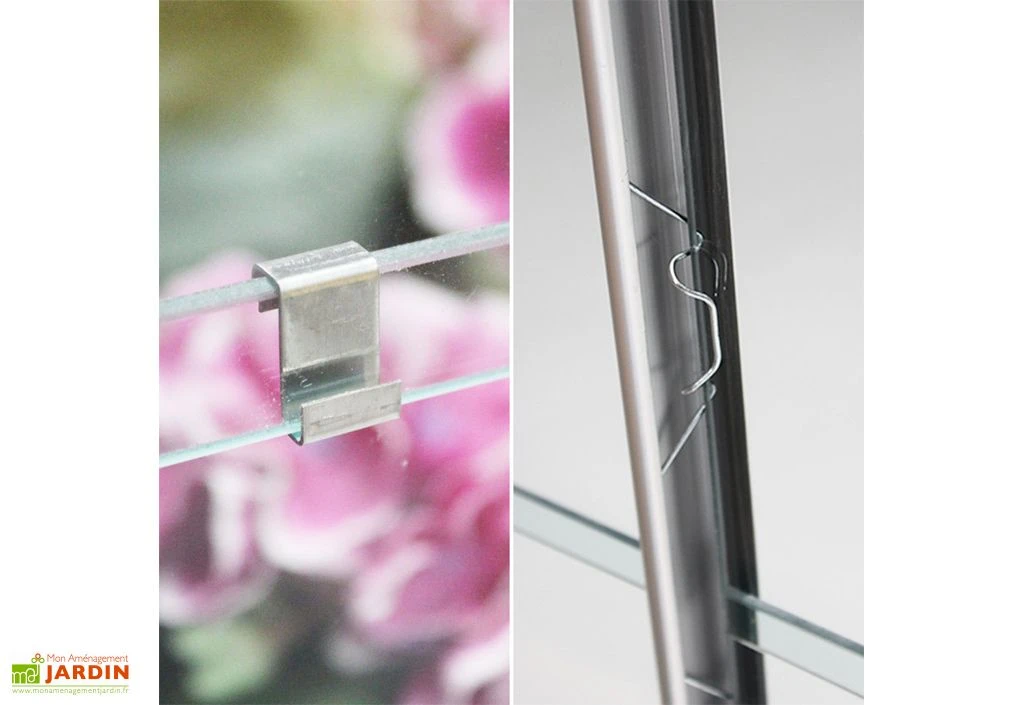 Serre De Jardin En Verre Trempé Lams 8,3 M² - Carvi Vert 8 Serre De Jardin En Verre Trempé Lams 8,3 M² - Carvi Vert – Image 6