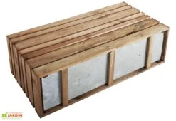 Jardinière Avec Treillis Lign Z (100x30x130cm) 7 Jardinière Avec Treillis Lign Z (100x30x130cm) -Garanta Jardin Magasin fond acier jardiniere bois