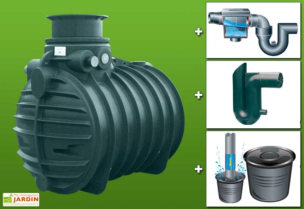 Kit Cuve Recuperateur Eau Enterree 3400 L 3 Kit Cuve Recuperateur Eau Enterree 3400 L