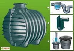 Kit Cuve Recuperateur Eau Enterree 6000 L -Garanta Jardin Magasin g0000828