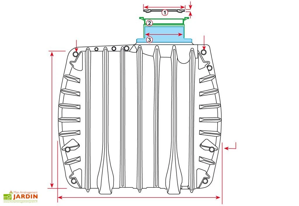 Cuve Recuperateur Eau Enterree 6000 L 4 Cuve Recuperateur Eau Enterree 6000 L – Image 2