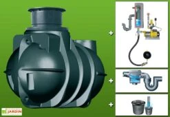 Cuve Recuperateur Eau Clever M 2000 L -Garanta Jardin Magasin g0001552 01b