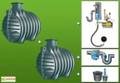 Cuve Recuperateur Eau Clever M 9000 L -Garanta Jardin Magasin g0002066 01