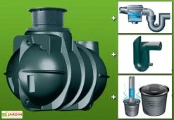 Kit Cuve Recuperateur Eau Enterree 2000 L -Garanta Jardin Magasin g0002244
