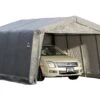 Garage Souple Et Mobile En Acier Et Polyéthylène 18 M² - 5 X 3,5 M -Garanta Jardin Magasin garage acier bache polyethylene 5m porte zippee