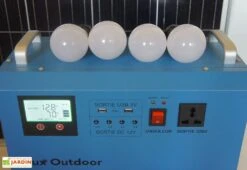 Station D’énergie Solaire SHS1265 Onduleur Hybride + Panneau 150 W -Garanta Jardin Magasin generateur solaire ampoule led