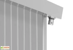 Abri De Jardin En Acier Galvanisé Duramax Modern 4,5 M² -Garanta Jardin Magasin gouttiere cabane jardin acier galvanise duramax modern gris