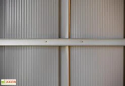 Abri De Jardin En Acier Galvanisé Imitation Bois Woodlake – 11,5 M² -Garanta Jardin Magasin interieur abri jardin spacemaker woodlake