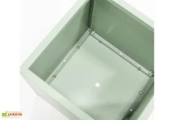 Jardinière Cube Vert Cactus En Métal Thermolaqué – 50 X 50 X 50 Cm -Garanta Jardin Magasin interieur cube jardin hg08976105