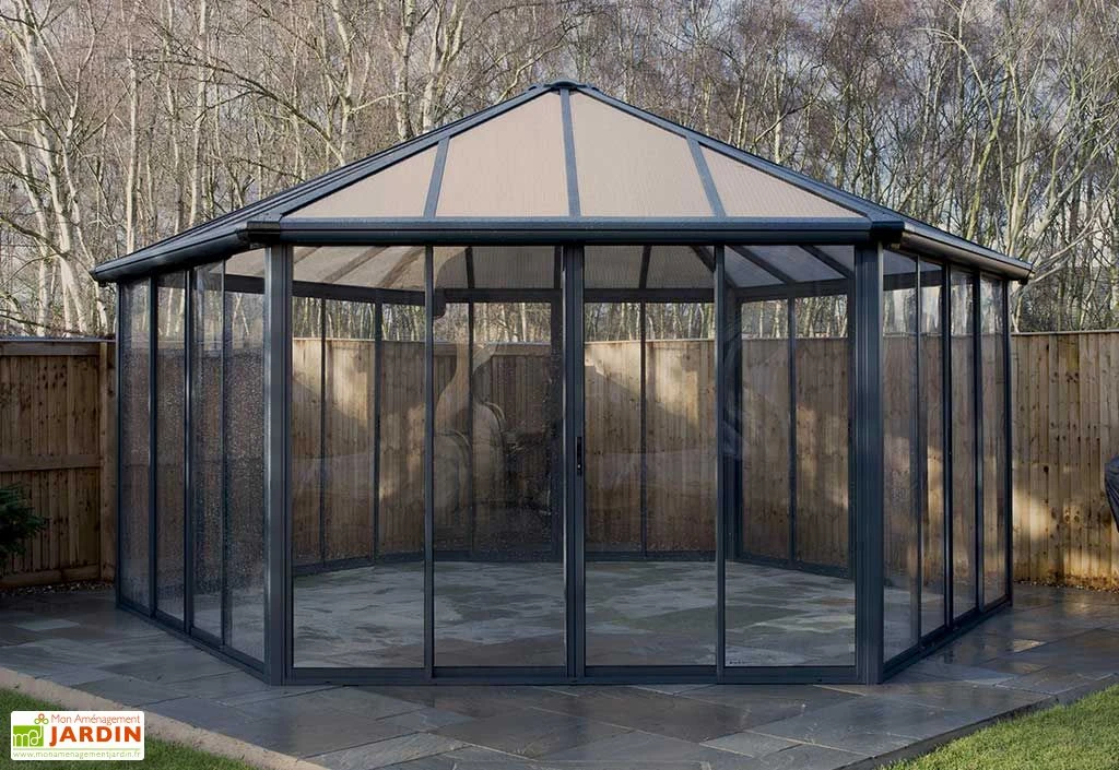 Jardin D’Hiver GARDA Gris Anthracite 5,95 X 5,17 X 3,32 M 7 Jardin D’Hiver GARDA Gris Anthracite 5,95 X 5,17 X 3,32 M – Image 5