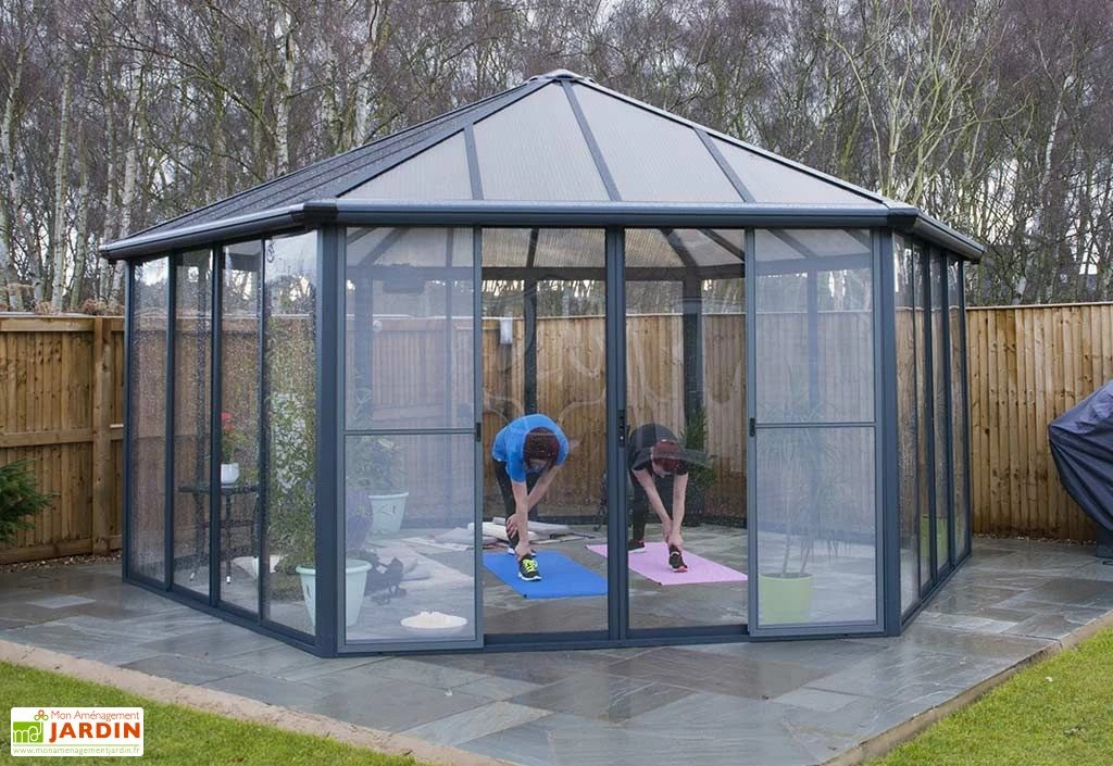 Jardin D’Hiver GARDA Gris Anthracite 5,95 X 5,17 X 3,32 M 8 Jardin D’Hiver GARDA Gris Anthracite 5,95 X 5,17 X 3,32 M – Image 6